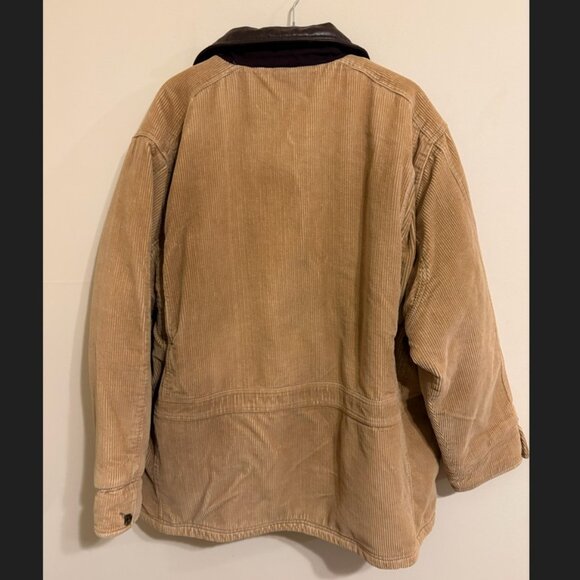 Chaps Ralph Lauren Corduroy Flannel Lined Chore Jacket Men's Size XL - Picture 2 of 8